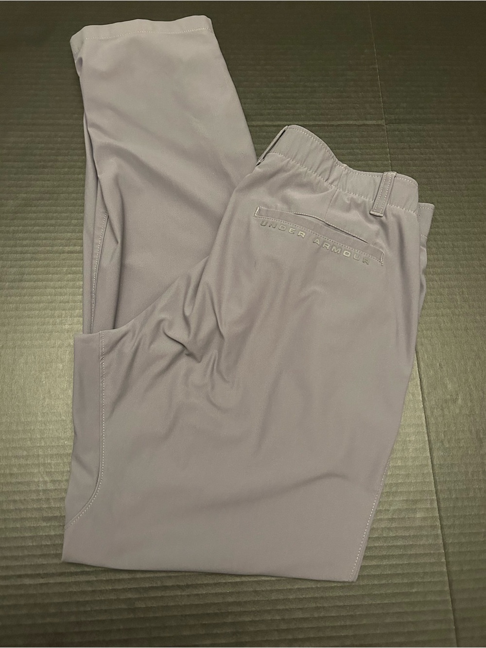 Under Armour Golf Pants Mens 34x32 Gray Stretch Performance Golf Preppy